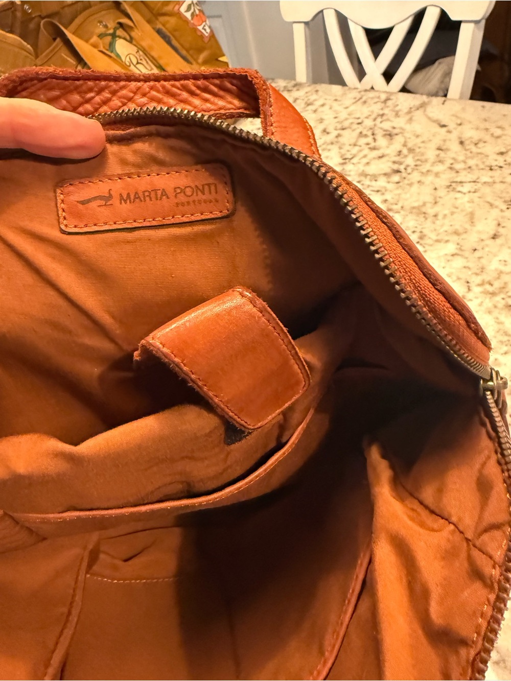 MARTA PONTI PORTUGAL GENUINE LEATHER BAG backpack - Picture 5 of 6